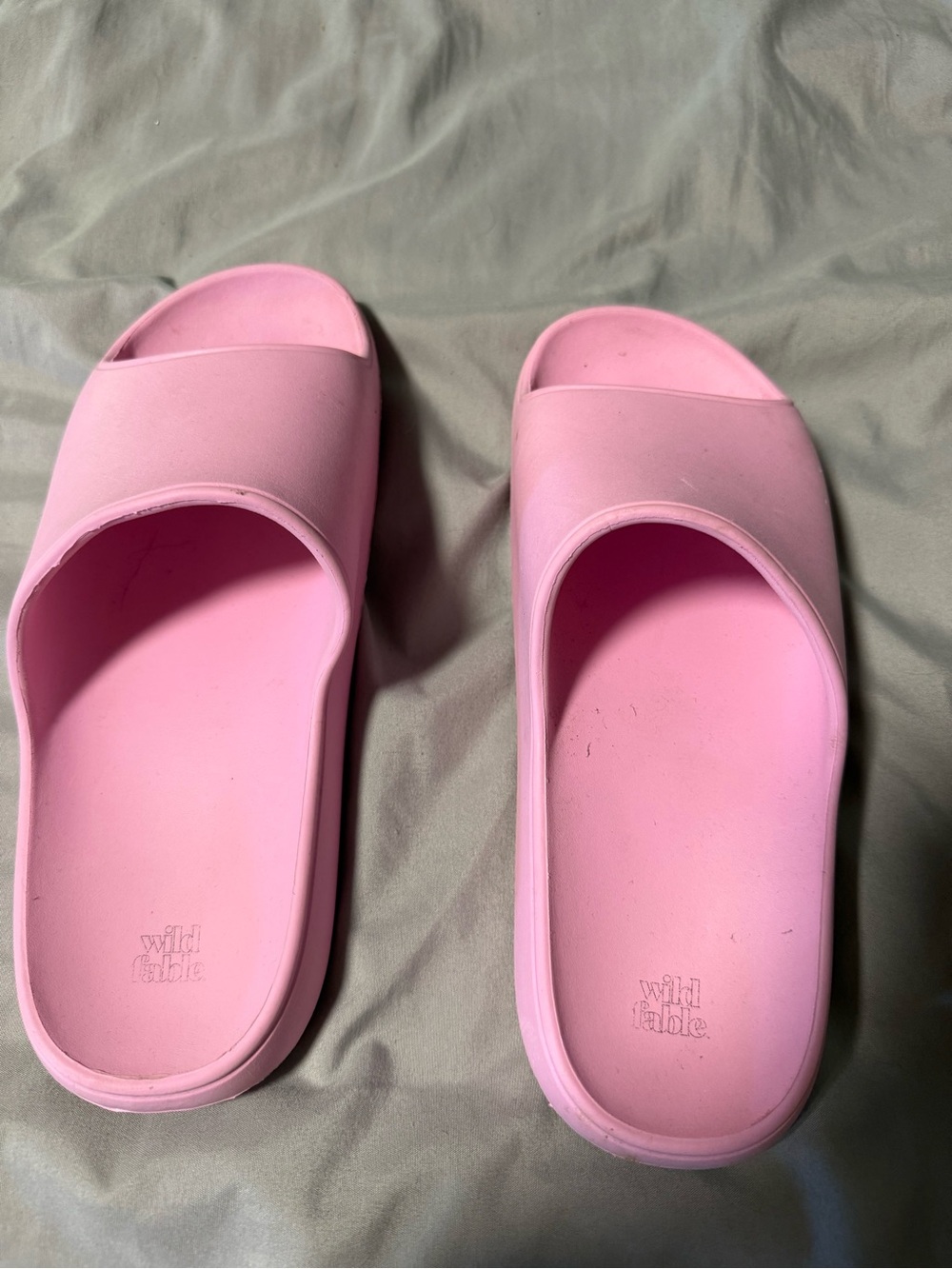 wild fable Bubblegum Pink Slide Sandals for Women